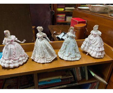 A Lot of four Royal Worcester lady figurines 