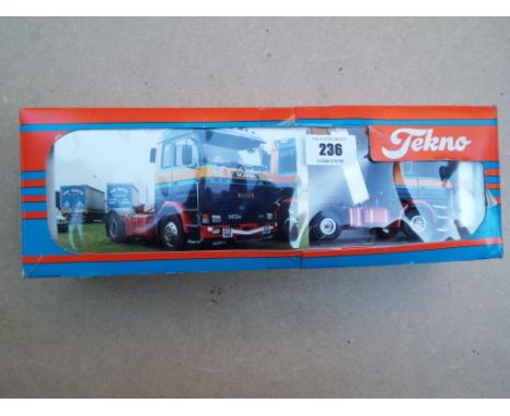Tekno - Scania R143M 470 Topline 4x2 tractor unit 'Sandy McCraken & Sons - Lanarkshire', mint in  modified box - one off with