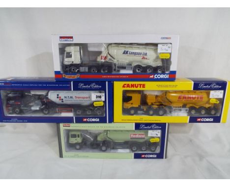 Corgi - four good quality diecast heavy goods vehicles to include model Nos. CC76102, CC12006, CC13610 and CC11904, all appea