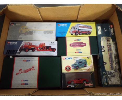 Corgi - a collection of good quality diecast model motor vehicles by Corgi to include model No. 12801, 31004, 13701, 06507, 3