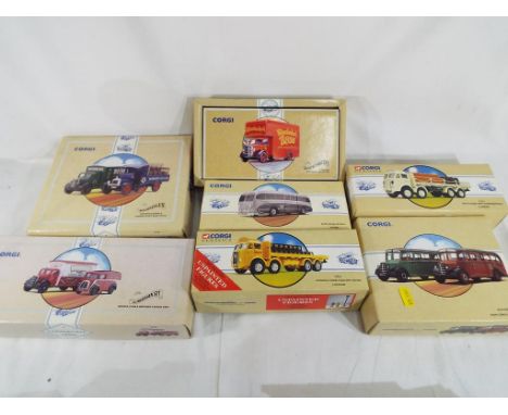 Corgi - a collection of Corgi diecast model motor vehicles to include model No. 97334, 97942, 97085, 97078, 97752, 97170 and 