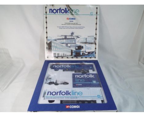 Corgi - Norfolk Line, Maersk limited edition boxed set # CC99129, scale 1:50, mint - Est £30 - £50