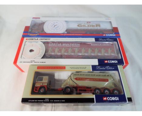 Corgi Collectables - three tractor and trailer units