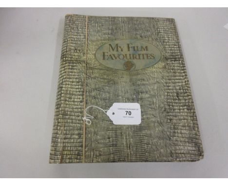 Mid 20th Century ' My Film Favourites ' album containing a collection of various photographs and postcards of actors and actr