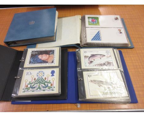 Two albums, United Nations Commemorative First Day covers, together with two albums, Post Office Picture Card Series PHQ 