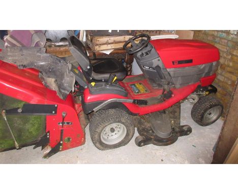 Westwood F250 4Trac ride-on tractor mower with grass box, roller and scarifier (in working unserviced condition) 