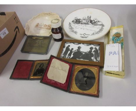 Small quantity of Jane Austen memorabilia together with two 19th Century Ambrotype portraits 