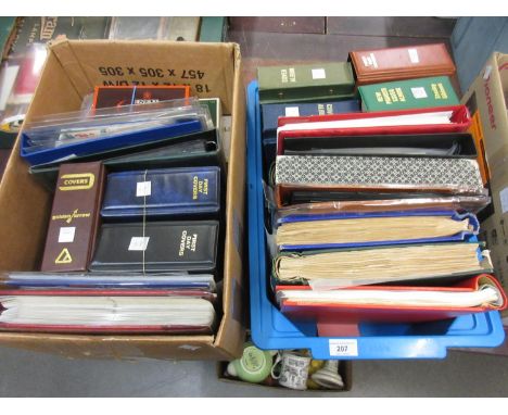 Extensive collection of World Stamps in albums and stock books together with a quantity of Postal First Day Covers housed in 