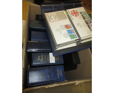 Seven albums of Great Britain First Day postal covers, one album R.N.L.I. commemorative covers and a quantity of loose Great 