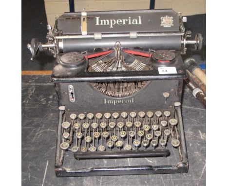Imperial vintage typewriter with canvas cover.