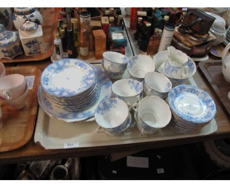 Tray of J.G.S & Co Candia part tea ware comprising cups, saucers, milk jug, sucrier and various plates.