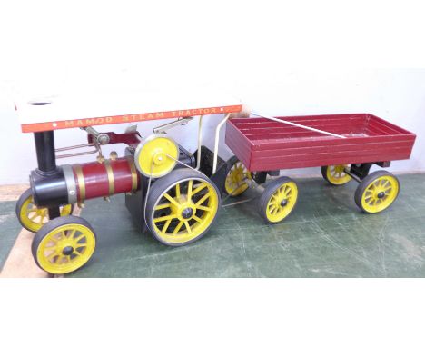 A Mamod engine and trailer 