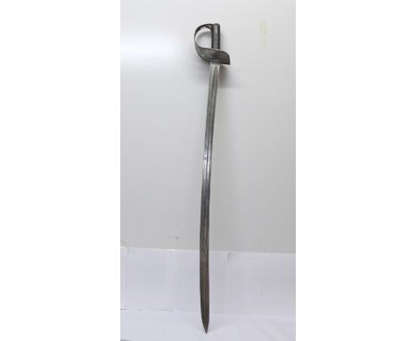 A cavalry sword, no scabbard, blade 87cm