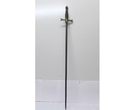 A sword, no scabbard, blade 77.5cm 