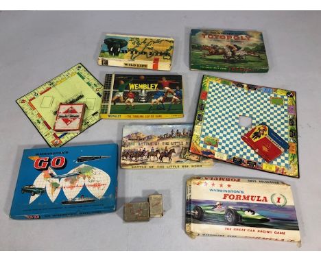 Collectable board Games from the 20th century to include Monopoly, Wembley, Wild Life, Waddington GO, ToTopoly horse race gam