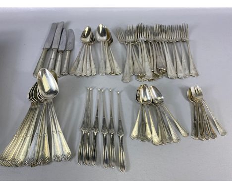 Collection of Silver Flatware to include forks, spoons, lobster picks all marked 800 and total weight excluding knives (knive