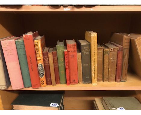 Antiquarian and vintage books relating to Devon Dorset and Cornwall, to include Murrays Hand book of Devon and Cornwall 1865,