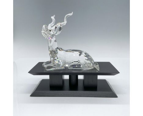 Annual edition lead crystal part of the Inspiration Africa trilogy and is made with frosted crystal horns. Swarovski etched b