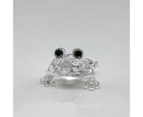 Part of the Secret Garden theme group this baby has a clear crystal body with wide Sahara crystal eyes. Swarovski backstamp. 