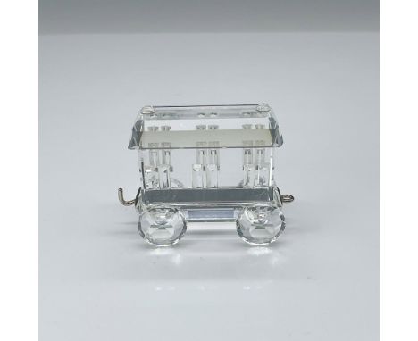 A clear faceted train piece for the Silver Crystal Express, which is part of the When We Were Young Collection. This item has
