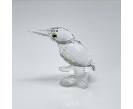 Crafted as part of the Up in the Trees theme, this Swarovski crystal kingfisher, also known as Kingfisher on a branch, is mad