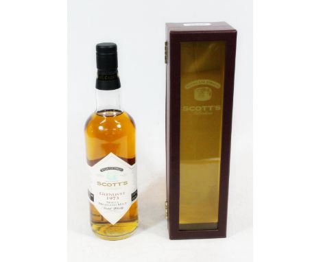 GLENLIVET 1973 22 or 23 year old Highland single malt Scotch whisky, distilled 1973 and bottled 1996 by Scott's under their S