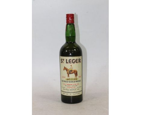 ST LEGER blended Scotch whisky, made by Hill Thomosn &amp; Co Ltd of Edinburgh, USA Importers Dolphin Imports INC of New York