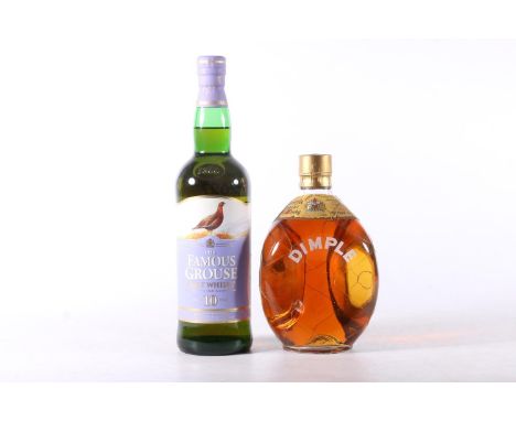 Haig's of Markinch DIMPLE blended Scotch whisky 70° proof 26 2/3 Fl Ozs and a bottle of THE FAMOUS GROUSE 10 year old blended