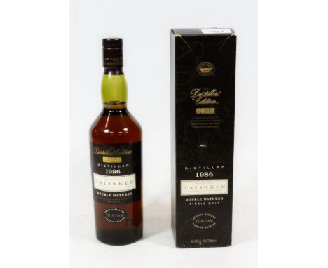 TALISKER 1986 The Distillers Edition single malt Scotch whisky, double matured special release TD-S: 5AM, limited edition, 70
