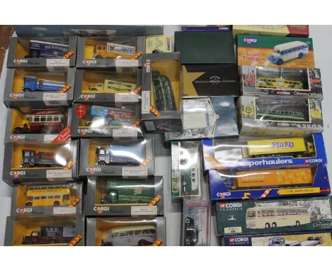 31 Corgi diecast model vehicles to include 31009 Wynns Dimaond T Ballast (x2) 24 Wheel Girder Trailer with Boiler Load and Sc