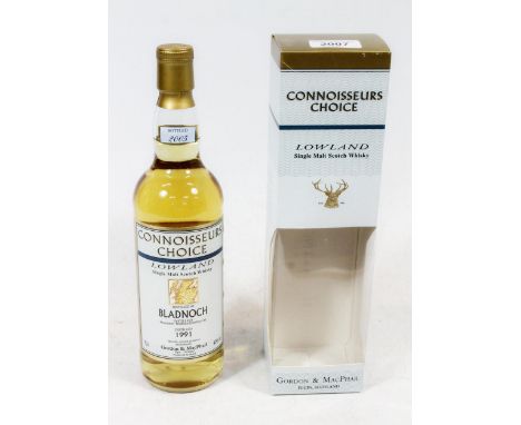BLADNOCH 1991 13 or 14 year Lowland single malt Scotch whisky, distilled 1991 and bottled 2005 by Gordon &amp; MacPhail under