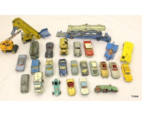 A collection of play worn Corgi toys