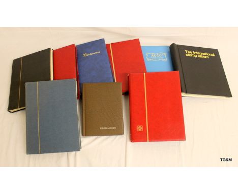 9 stamp albums containing FDC, British & Commonwealth stamps