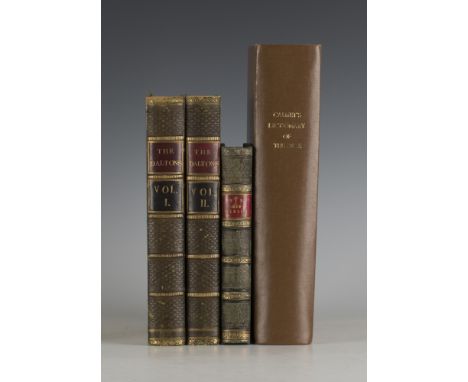 LEVER, Charles. The Daltons, Three Roads in Life. London: Chapman and Hall, 1852. First edition, 2 vols., 8vo (212 x 130mm.) 