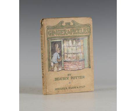 POTTER, Beatrix. Ginger & Pickles. London & New York: 1909. First large-format edition, early impression, 4to (176 x 135mm.) 