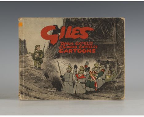 GILES. Giles Daily Express & Sunday Express Cartoons. [London: 1945.] Oblong 8vo (200 x 241mm.) Illustrated throughout. (Ligh