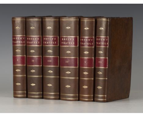 BRUCE, James. Travels to Discover the Source of the Nile. Dublin: printed by William Sleater, 1790-1791. First Dublin edition