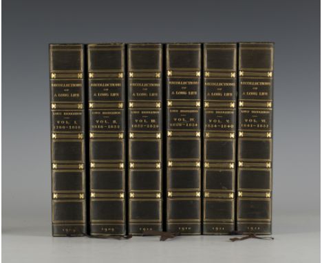 [HOBHOUSE, John C.] 'Lord BROUGHTON'. Recollections of a Long Life… with Additional Extracts from his Private Diaries Edited 