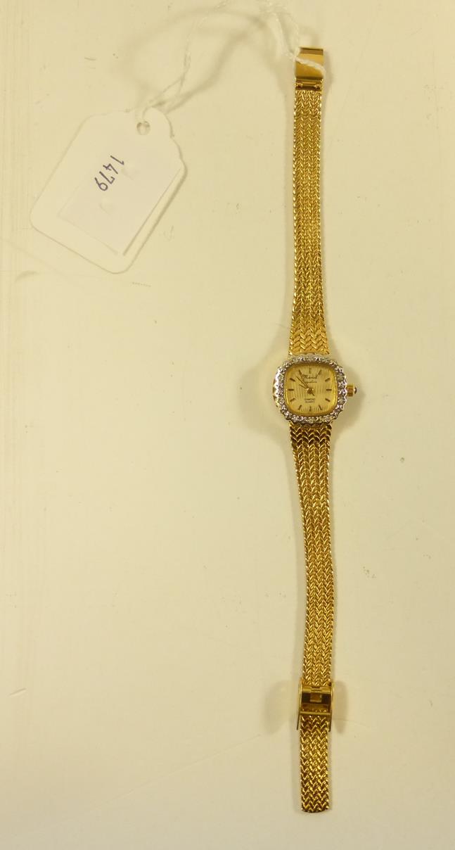 Ladies Marcel Drucker 'Signature' 10 Diamond Gold Tone boxed Watch ...