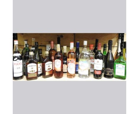 A collection of wines and spirits, to include whisky, gin and Prosecco