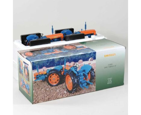 A Universal Hobbies Ford Doe Triple D 1/16 scale model of a tractor, in original box