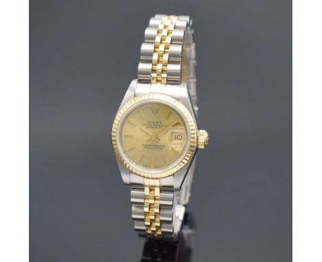 ROLEX Oyster Perpetual Datejust Damenarmbanduhr Referenz 69173 in Stahl/Gold,  Schweiz verk. lt. beil. Pap. 07/1985, Automati