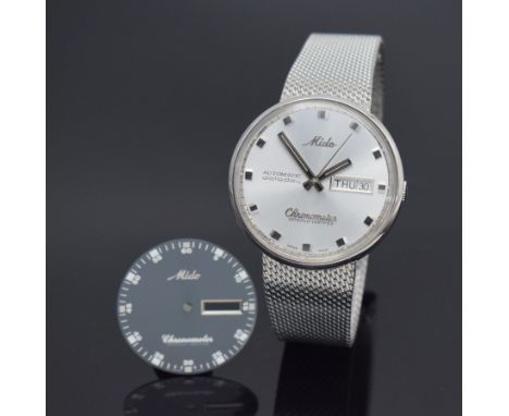 MIDO Chronometer limitierte Herrenarmbanduhr in Stahl,  Schweiz um 1999, Automatik, auf 150 Stück limitiertes Sondermodell, M
