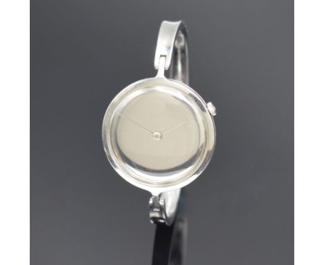 GEORG JENSEN / CHOPARD Designerarmbanduhr in Edelstahl,  Schweiz/Dänemark um 1970, Handaufzug, bedeutendes skandinavisches Sc
