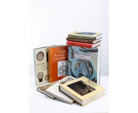 DIX ÉCOLES D'HORLOGERIE SUISSES &amp; 8 weitere Uhren-Fachbücher,  im Einzelnen: 1. ENGLISH DIAL CLOCKS - Ronald E. Rose 2. C