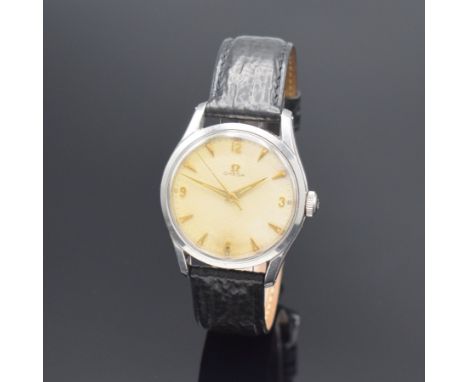 OMEGA Herrenarmbanduhr Ref. 2640-9SC in Stahl,  Schweiz um 1954, Handaufzug, 2-teil. Geh., Boden geschr., orig. Krone, orig. 