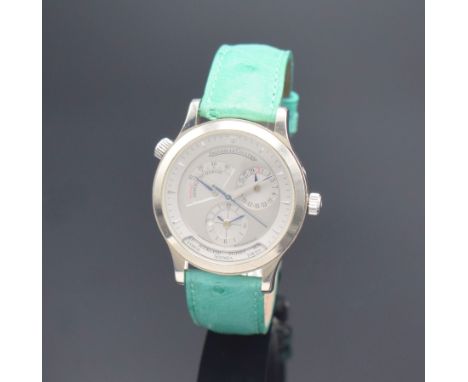 Jaeger-LeCoultre Herrenarmbanduhr Geographic aus der Serie Master Control in WG 750/000,  Schweiz um 2000, Automatik, Ref. Re
