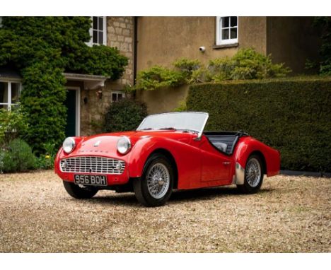 1960 Triumph TR3A Transmission: manualMileage:12480The Triumph TR3 was built between 1955 and 1957 and was powered by a 1991c