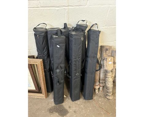 Quantity of various roller banners in cases