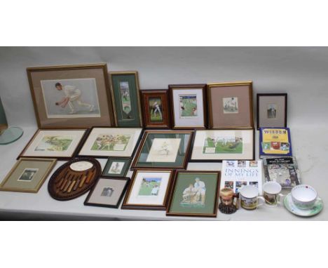 A SPY LITHOGRAPH PRINT, 'The Lobster' from 'Vanity Fair', May 22nd, 1902, cricketer Mr Digby Loder Armoid Jephson 'Men of the